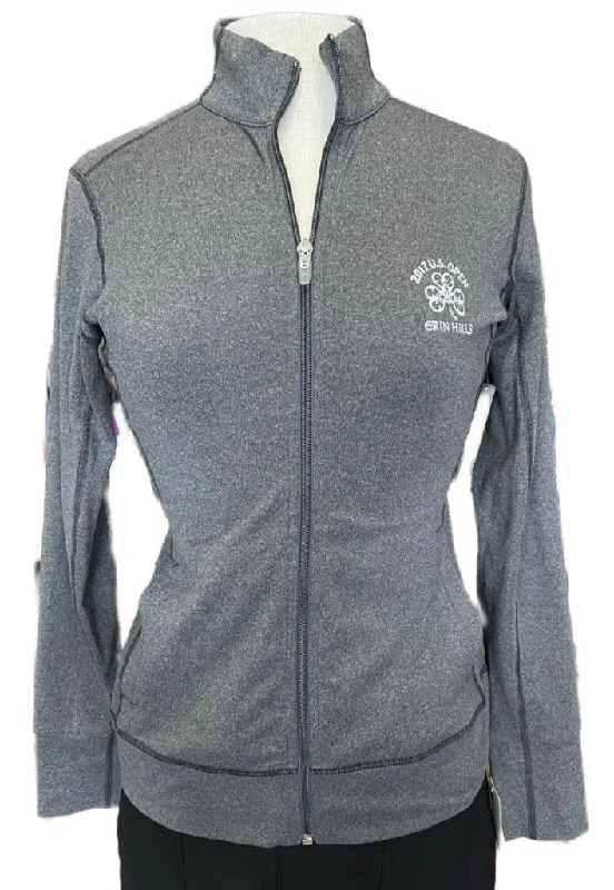Cutter & Buck Gray Heather Full-Zip Jacket w/ Erin Hills Logo Size XS $89 Appliqued Jacket Beaded Jacket Sequined Jacket Cutter & Buck Gray Heather Full-Zip Jacket w/ Erin Hills Logo Size XS $89 Appliqued Jacket Beaded Jacket Sequined Jacket