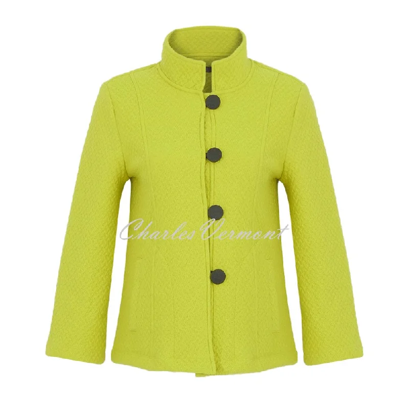 Dolcezza 'Colourful Sporty Chic' Patterned Button Jacket - Style 74214 (Citrus) Cotton Fabric Linen Fabric Terry Fabric Dolcezza 'Colourful Sporty Chic' Patterned Button Jacket - Style 74214 (Citrus) Cotton Fabric Linen Fabric Terry Fabric
