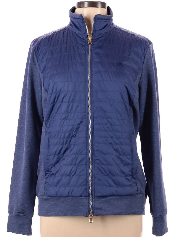 Fairway & Greene Women's Blue Augusta Full-Zip Jacket w/ Logo Size L MSP$198 Tiered Jacket Buttoned Jacket Zippered Jacket Fairway & Greene Women's Blue Augusta Full-Zip Jacket w/ Logo Size L MSP$198 Tiered Jacket Buttoned Jacket Zippered Jacket