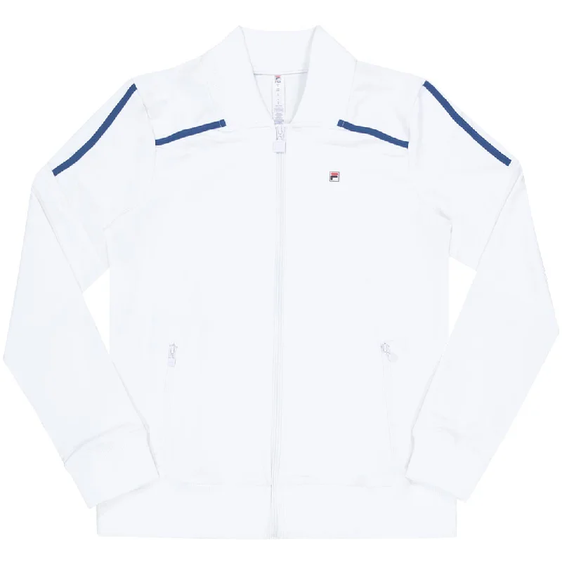FILA - Women's Full Zip Jacket (TW118193 100) Fleece Fabric Down Fabric Feather Fabric FILA - Women's Full Zip Jacket (TW118193 100) Fleece Fabric Down Fabric Feather Fabric