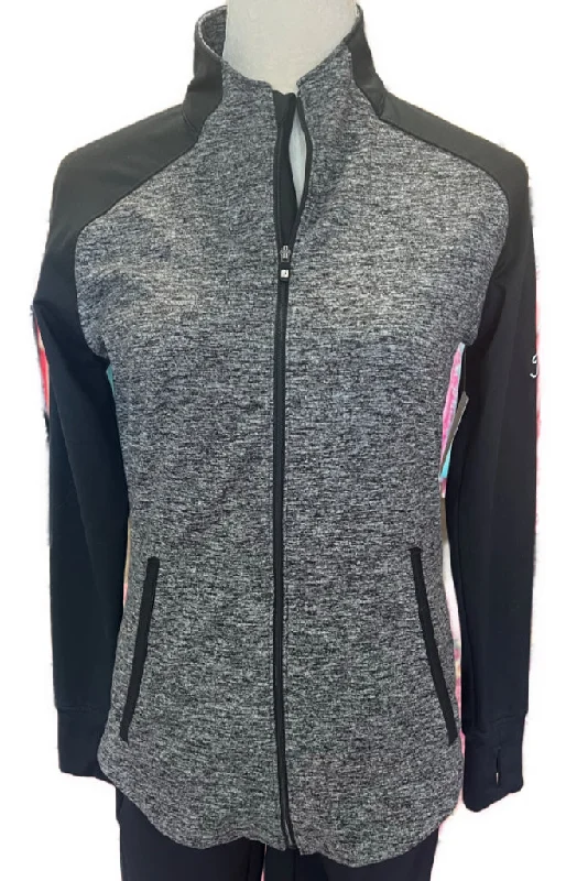 FootJoy Dark Grey Heathered Full-Zip Jacket Size S MSP$120 Cardigan Sweater Pullover FootJoy Dark Grey Heathered Full-Zip Jacket Size S MSP$120 Cardigan Sweater Pullover