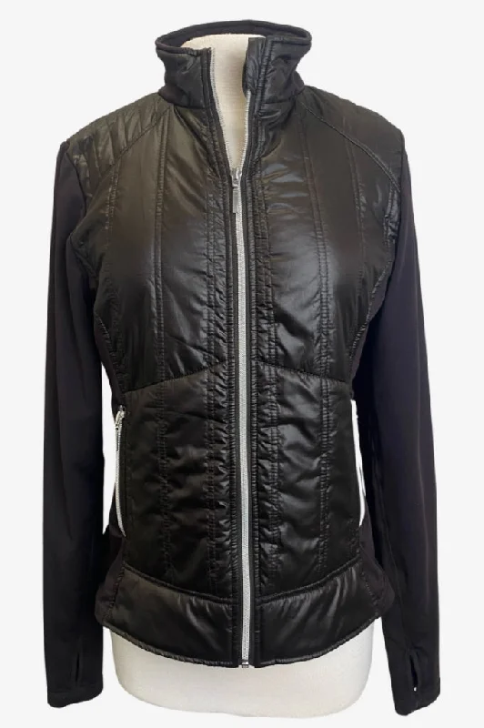 GGBlue Full-Zip Chocolate Brown Quilted & Knit Jacket Size L MSP$130 Fleece Jacket Down Jacket Feather Jacket GGBlue Full-Zip Chocolate Brown Quilted & Knit Jacket Size L MSP$130 Fleece Jacket Down Jacket Feather Jacket