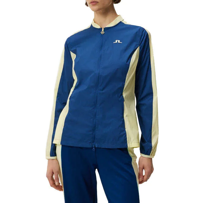 J.Lindeberg Women's Thorine Wind Pro Golf Jacket - Estate Blue Faux Fur Jacket Real Fur Jacket Shearling Jacket J.Lindeberg Women's Thorine Wind Pro Golf Jacket - Estate Blue Faux Fur Jacket Real Fur Jacket Shearling Jacket