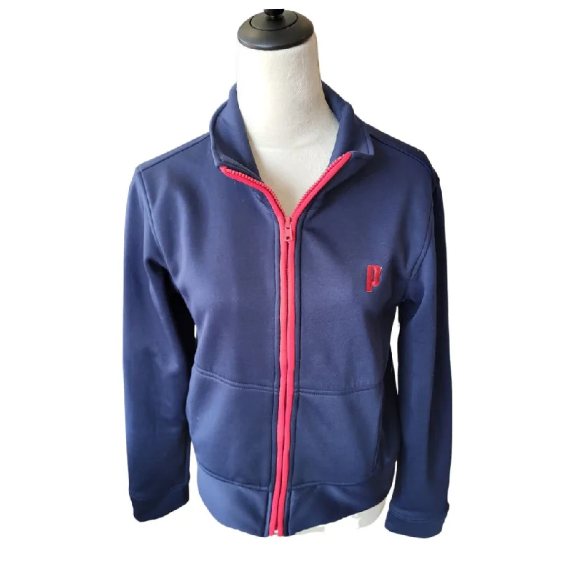 Prince Navy Blue Full-zip Jacket Size M Quilted Jacket Puffer Jacket Insulated Jacket Prince Navy Blue Full-zip Jacket Size M Quilted Jacket Puffer Jacket Insulated Jacket