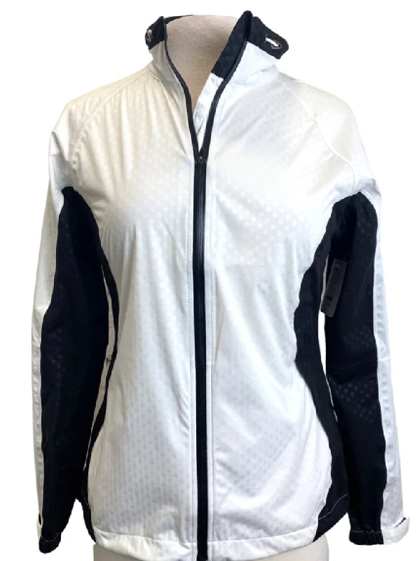 New Abacus White/Black Waterproof Jacket Size S MSP$120 Insulated Jacket Fitted Jacket Loose Jacket New Abacus White/Black Waterproof Jacket Size S MSP$120 Insulated Jacket Fitted Jacket Loose Jacket