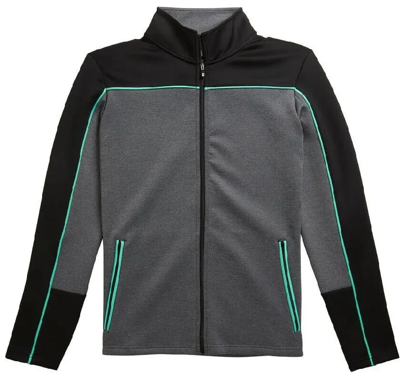 New Footjoy Jersey Midlayer Jacket in Black, Gray & Mint Green Size S Tiered Jacket Buttoned Jacket Zippered Jacket New Footjoy Jersey Midlayer Jacket in Black, Gray & Mint Green Size S Tiered Jacket Buttoned Jacket Zippered Jacket