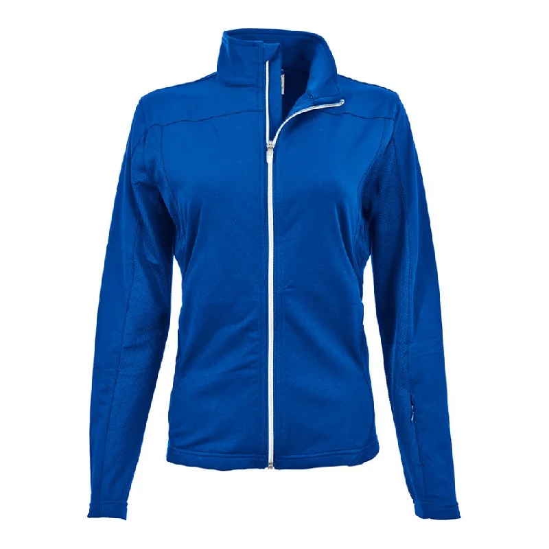 New Levelwear Aurora Full-Zip Jacket in Royal Blue Knit Fabric Woven Fabric Fleece Fabric New Levelwear Aurora Full-Zip Jacket in Royal Blue Knit Fabric Woven Fabric Fleece Fabric