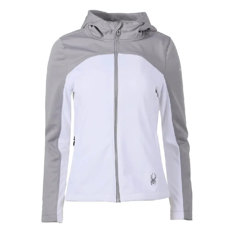 New Women's Spyder Alyce Softshell Jacket with Hood White Alloy - MSP$149 Jersey Jacket Tulle Jacket Batik Jacket New Women's Spyder Alyce Softshell Jacket with Hood White Alloy - MSP$149 Jersey Jacket Tulle Jacket Batik Jacket