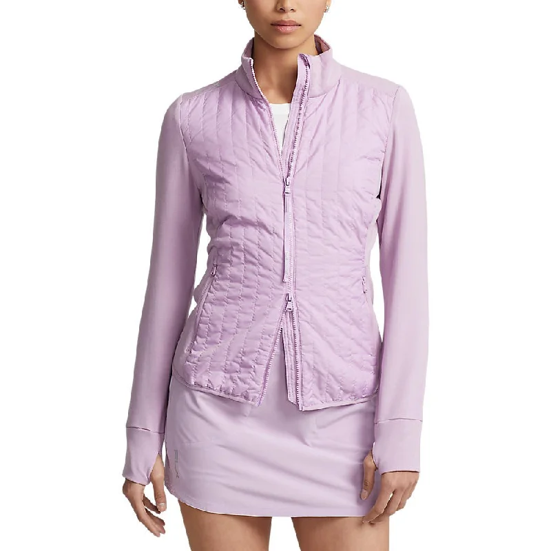 RLX Ralph Lauren Women's Cool Wool Full Zip Jacket - Light Mauve V-Neck Jacket Boat Neck Jacket Square Neck Jacket RLX Ralph Lauren Women's Cool Wool Full Zip Jacket - Light Mauve V-Neck Jacket Boat Neck Jacket Square Neck Jacket
