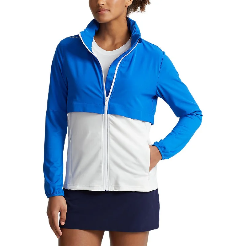 RLX Ralph Lauren Women's Hybrid Full Zip Golf Jacket - Spa Royal/Pure White Herringbone Jacket Houndstooth Jacket Plaid Jacket RLX Ralph Lauren Women's Hybrid Full Zip Golf Jacket - Spa Royal/Pure White Herringbone Jacket Houndstooth Jacket Plaid Jacket