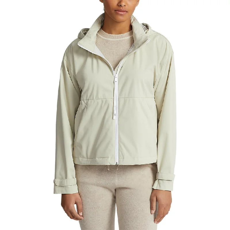 RLX Ralph Lauren Women's Water Repellent Hooded Jacket - Basic Sand Striped Jacket Polka Dot Jacket Floral Jacket RLX Ralph Lauren Women's Water Repellent Hooded Jacket - Basic Sand Striped Jacket Polka Dot Jacket Floral Jacket