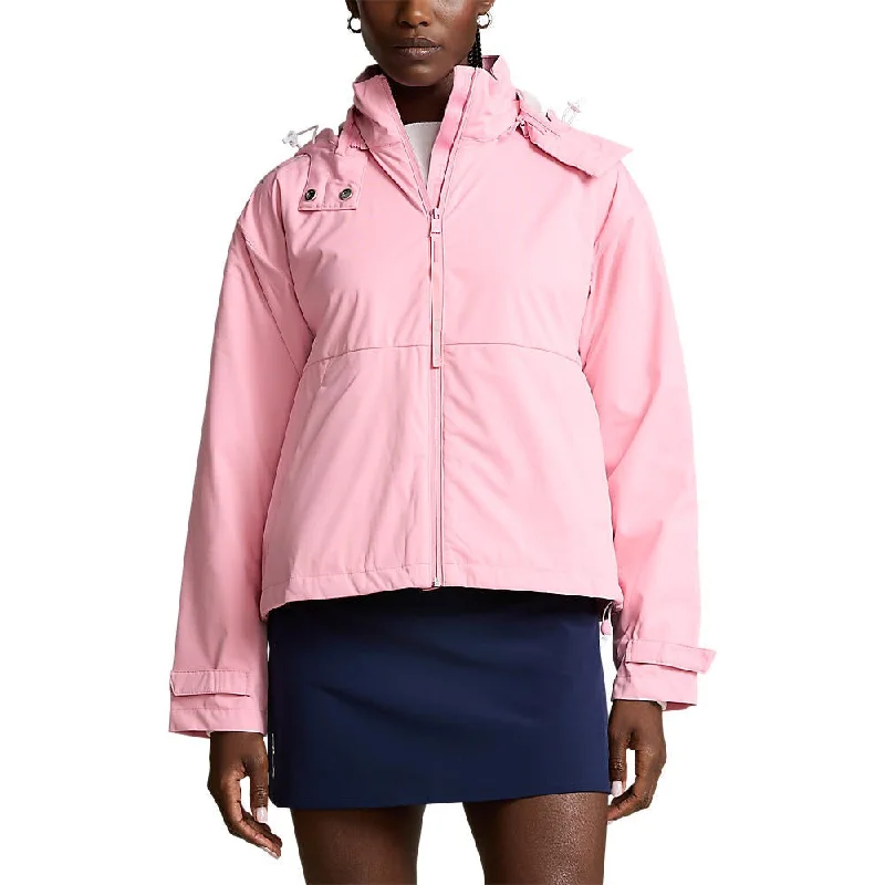 RLX Ralph Lauren Women's Water Repellent Hooded Jacket - Course Pink Plaid Jacket Tartan Jacket Houndstooth Jacket RLX Ralph Lauren Women's Water Repellent Hooded Jacket - Course Pink Plaid Jacket Tartan Jacket Houndstooth Jacket