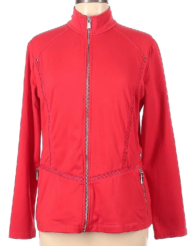 Tail Activewear Lelani Jacket in Red Size L MSP$104 Striped Jacket Polka Dot Jacket Floral Jacket Tail Activewear Lelani Jacket in Red Size L MSP$104 Striped Jacket Polka Dot Jacket Floral Jacket