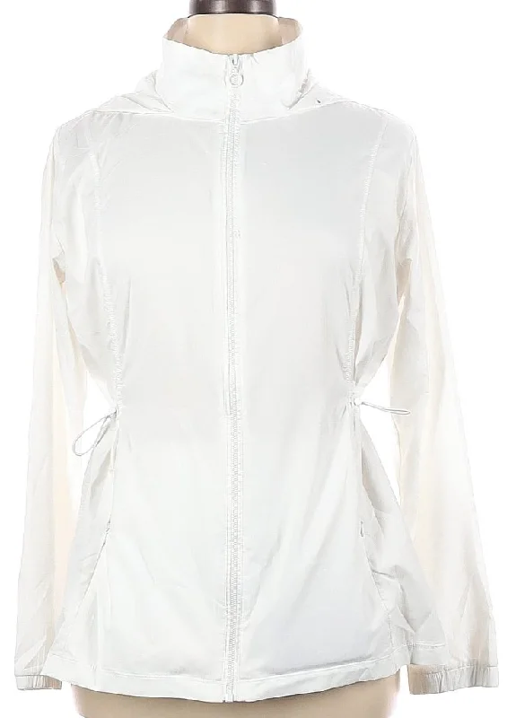 Tail Activewear White Nola Jacket MSP$93 Toggled Jacket Drawstring Jacket Belted Jacket Tail Activewear White Nola Jacket MSP$93 Toggled Jacket Drawstring Jacket Belted Jacket