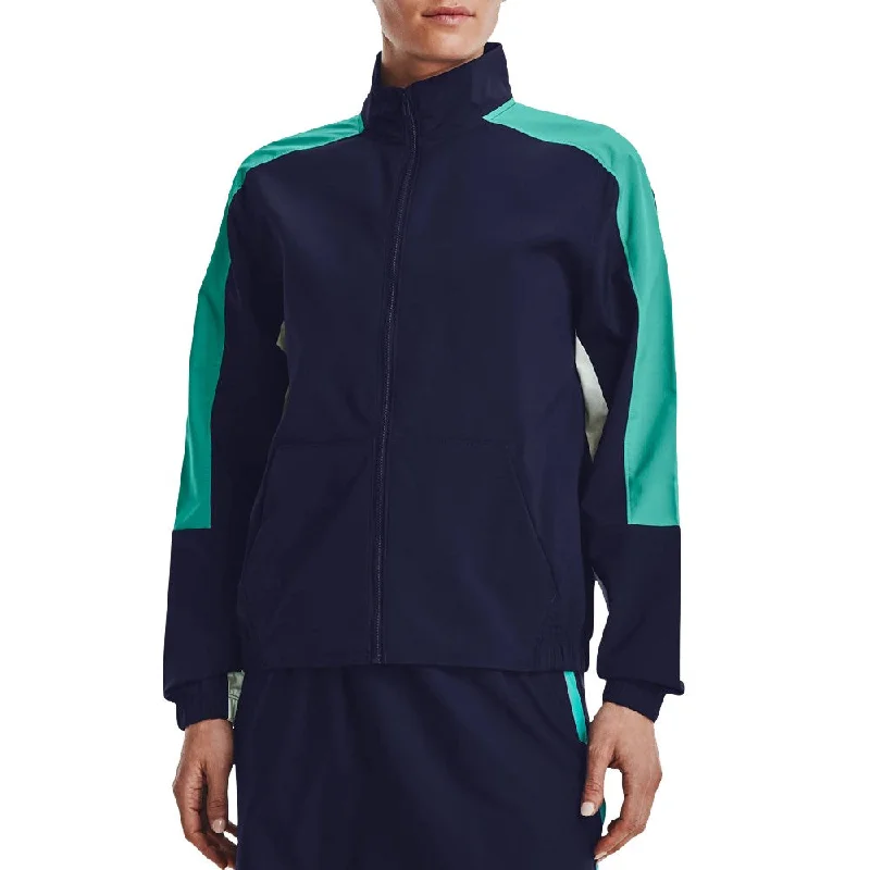 Under Armour Women's Storm Windstrike Water Repellent Golf Jacket - Midnight Navy/Neptune Striped Jacket Polka Dot Jacket Floral Jacket Under Armour Women's Storm Windstrike Water Repellent Golf Jacket - Midnight Navy/Neptune Striped Jacket Polka Dot Jacket Floral Jacket