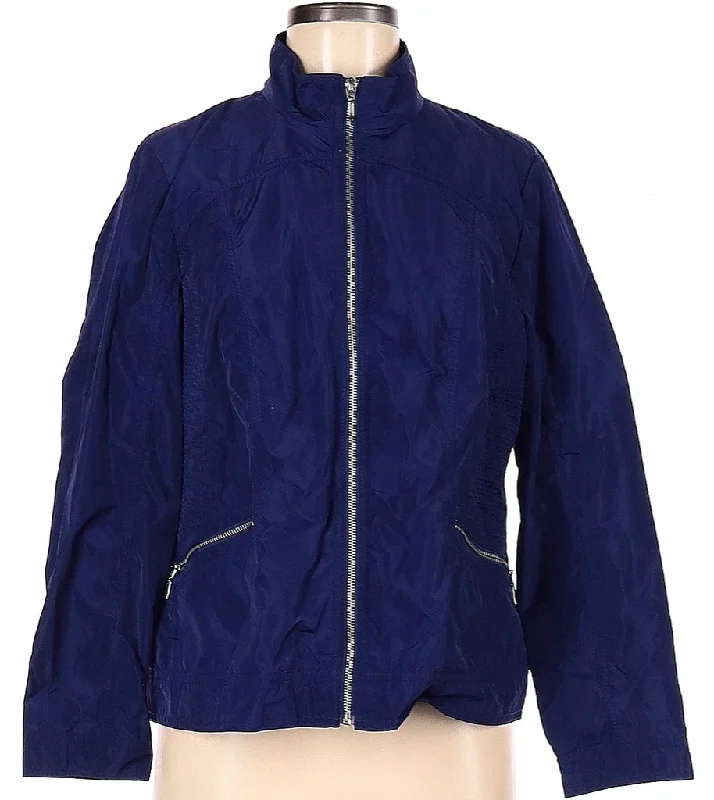Zenergy by Chico's Navy Full-Zip Jacket Size M MSP$95 Denim Jacket Leather Jacket Suede Jacket Zenergy by Chico's Navy Full-Zip Jacket Size M MSP$95 Denim Jacket Leather Jacket Suede Jacket