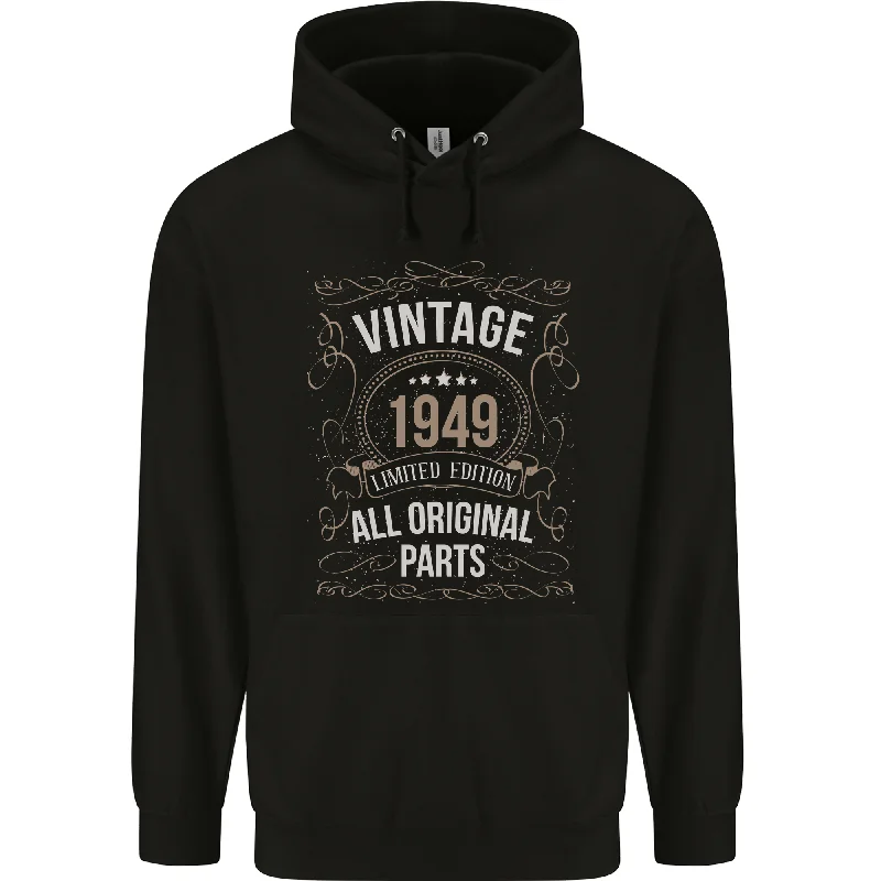 75th Birthday Limited Edition 1949 Mens 80% Cotton Hoodie Hoodie with Reflective Safety Nightwear 75th Birthday Limited Edition 1949 Mens 80% Cotton Hoodie Hoodie with Reflective Safety Nightwear
