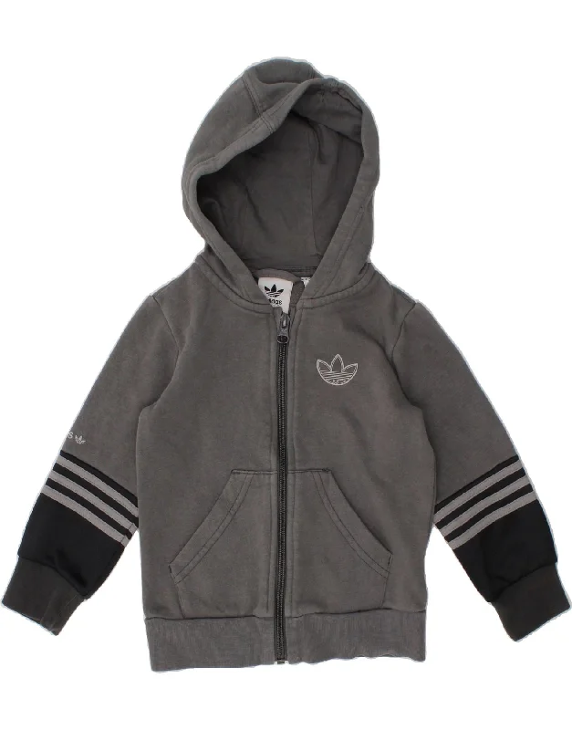 ADIDAS Baby Boys Zip Hoodie Sweater 18-24 Months Grey Colourblock Cotton Hoodie with Logo Branding Identity ADIDAS Baby Boys Zip Hoodie Sweater 18-24 Months Grey Colourblock Cotton Hoodie with Logo Branding Identity