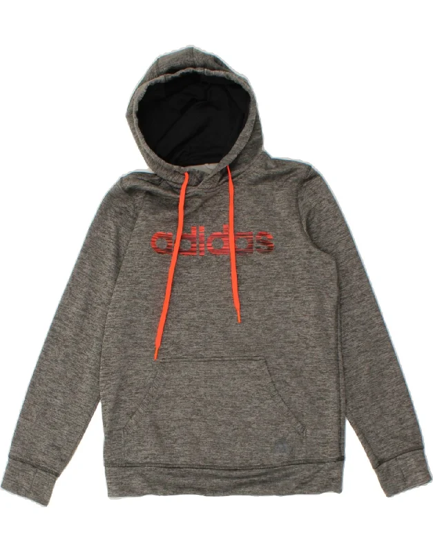 ADIDAS Womens Climawarm Graphic Hoodie Jumper UK 8/10 Small Grey Polyester Hoodie Dress Longline Feminine ADIDAS Womens Climawarm Graphic Hoodie Jumper UK 8/10 Small Grey Polyester Hoodie Dress Longline Feminine