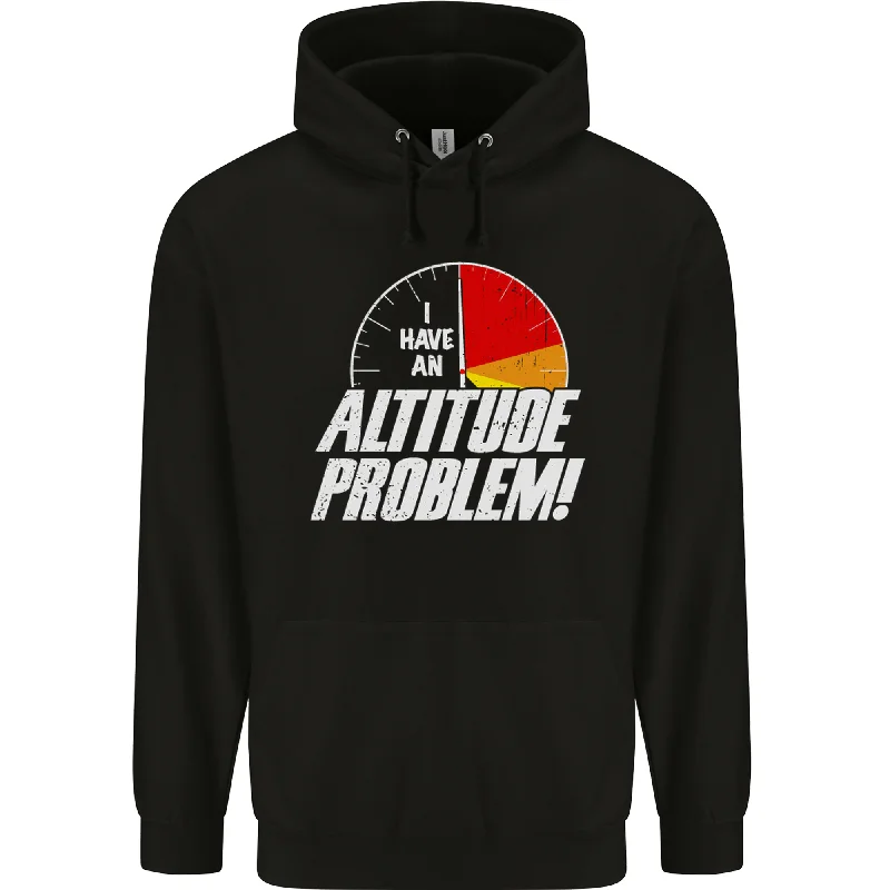 Altitude Problem Skydiving Freefall Funny Mens 80% Cotton Hoodie Zip Hoodie Drawstring Kangaroo Pocket