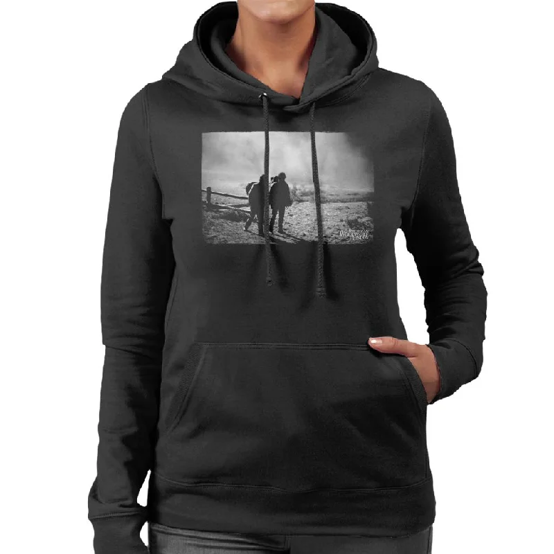 An American Werewolf In London David And Jack Fog Women's Hooded Sweatshirt Hoodie with Elastic Waist Stretchable Comfortable An American Werewolf In London David And Jack Fog Women's Hooded Sweatshirt Hoodie with Elastic Waist Stretchable Comfortable