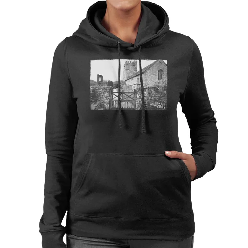 An American Werewolf In London East Proctor Women's Hooded Sweatshirt Hoodie with Color Block Contrast Stylish An American Werewolf In London East Proctor Women's Hooded Sweatshirt Hoodie with Color Block Contrast Stylish