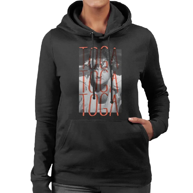 Animal House Bluto Toga Toga Toga Women's Hooded Sweatshirt Hoodie with Pastel Soft Subtle Animal House Bluto Toga Toga Toga Women's Hooded Sweatshirt Hoodie with Pastel Soft Subtle