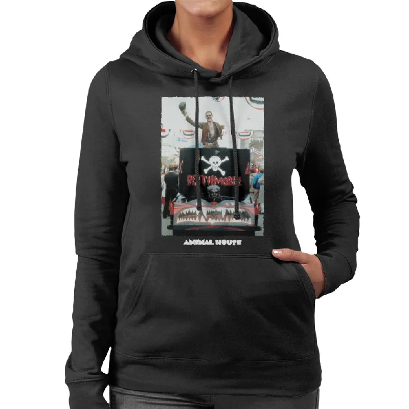 Animal House Deathmobile Parade Women's Hooded Sweatshirt Hoodie with Neon Bright Vibrant Animal House Deathmobile Parade Women's Hooded Sweatshirt Hoodie with Neon Bright Vibrant