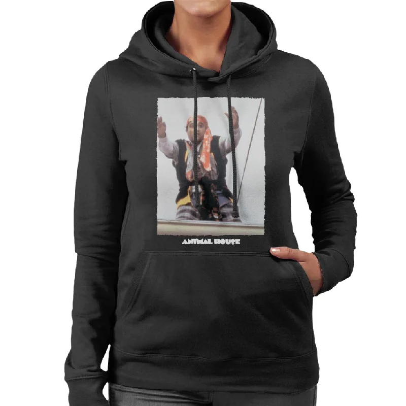 Animal House John Bluto Blutarsky As A Pirate Women's Hooded Sweatshirt Hoodie with Hem Embroidery Detailed Premium Animal House John Bluto Blutarsky As A Pirate Women's Hooded Sweatshirt Hoodie with Hem Embroidery Detailed Premium