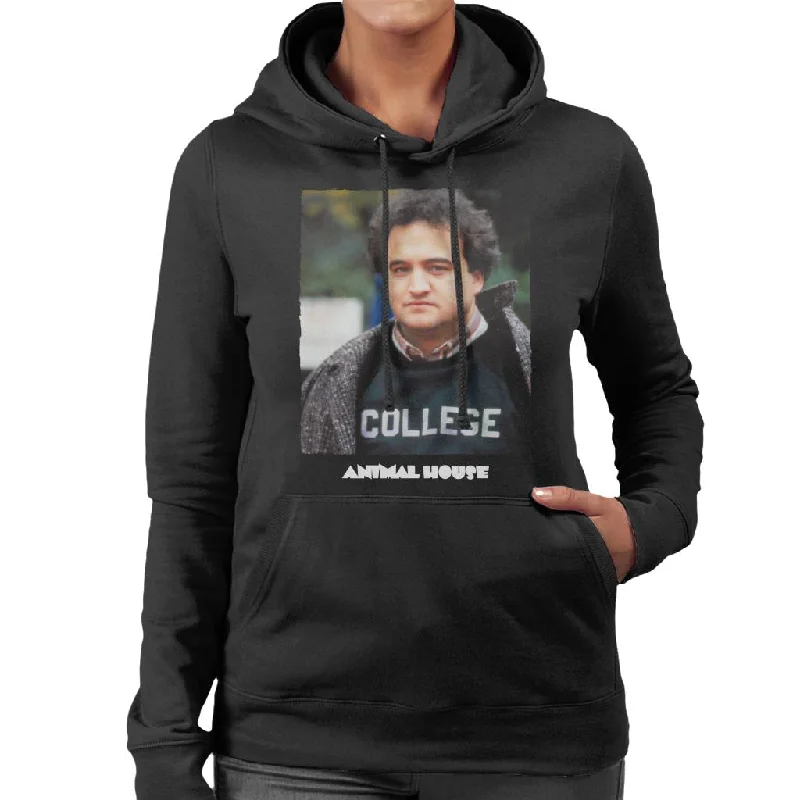 Animal House John Bluto Blutarsky College Women's Hooded Sweatshirt Hoodie with Mesh Breathable Sporty Animal House John Bluto Blutarsky College Women's Hooded Sweatshirt Hoodie with Mesh Breathable Sporty
