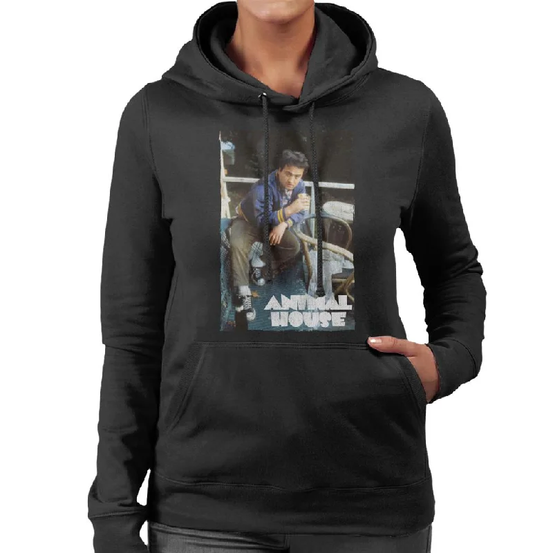 Animal House John Bluto Blutarsky Drinking Women's Hooded Sweatshirt Hoodie with Print Artistic Unique Animal House John Bluto Blutarsky Drinking Women's Hooded Sweatshirt Hoodie with Print Artistic Unique