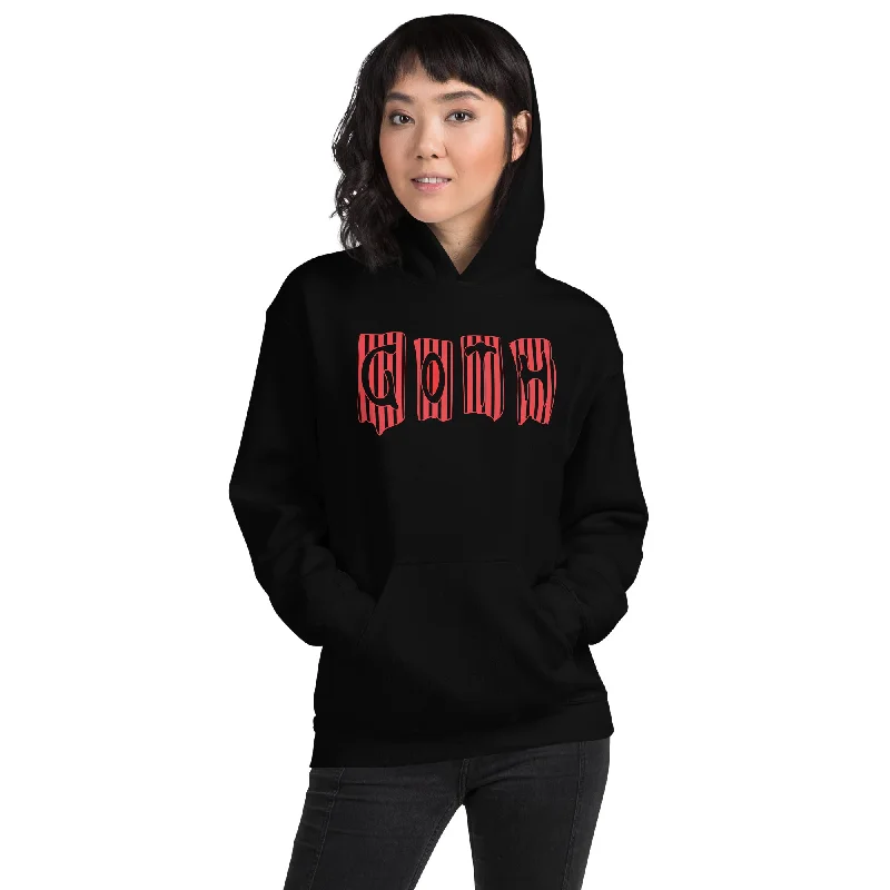 Black and Red Vertical Stripe Goth Wallpaper Style Unisex Hoodie Sweatshirt Hoodie with Hem Drawcord Adjustable Customizable Black and Red Vertical Stripe Goth Wallpaper Style Unisex Hoodie Sweatshirt Hoodie with Hem Drawcord Adjustable Customizable