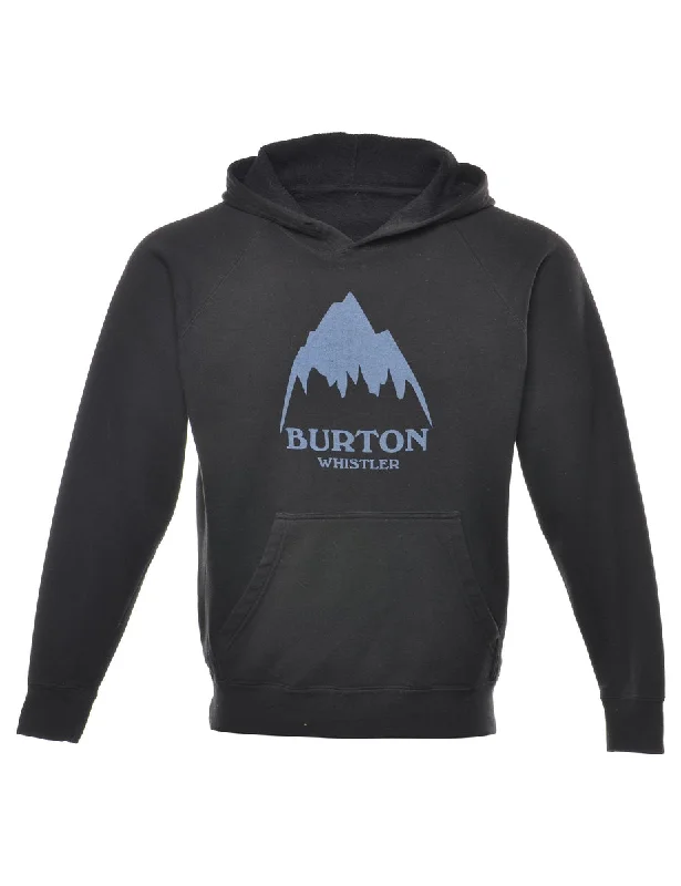 Burton Printed Hoodie - M Hoodie with Double Zipper Versatile Adjustable