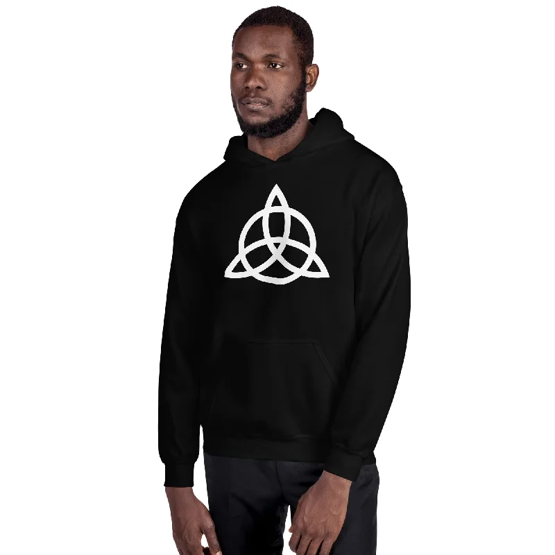 Celtic Symbol Triquetra Trinity Knot Unisex Hoodie Sweatshirt Hoodie with High-Low Hem Asymmetrical Trendy Celtic Symbol Triquetra Trinity Knot Unisex Hoodie Sweatshirt Hoodie with High-Low Hem Asymmetrical Trendy