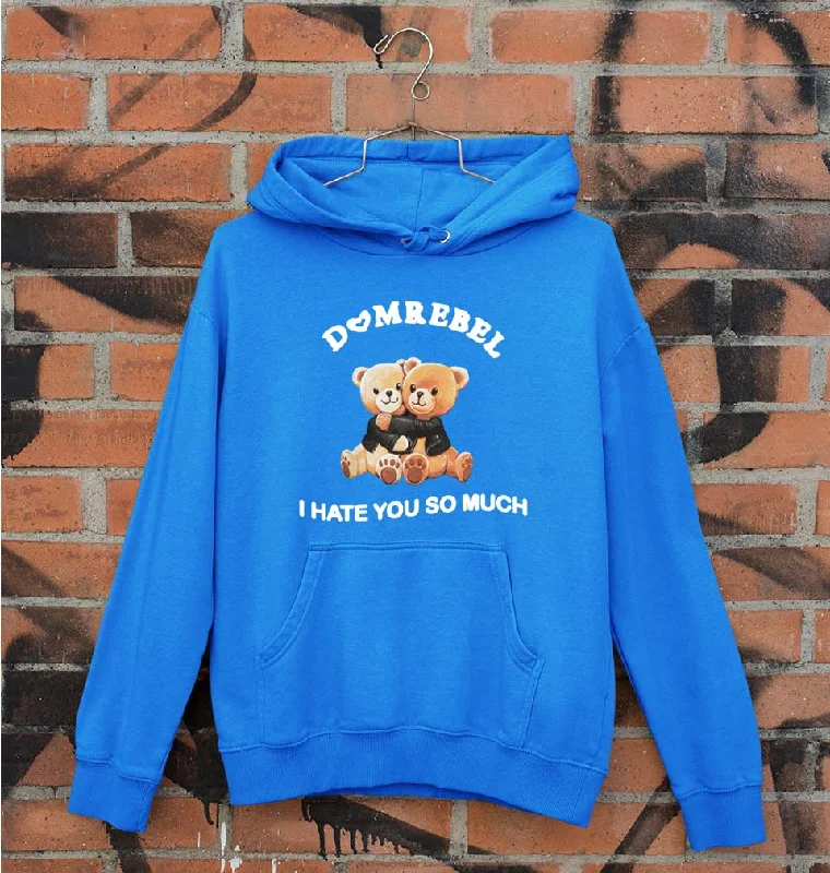 Domrebel Bear Unisex Hoodie for Men/Women Hoodie with Tied Waist Feminine Flattering