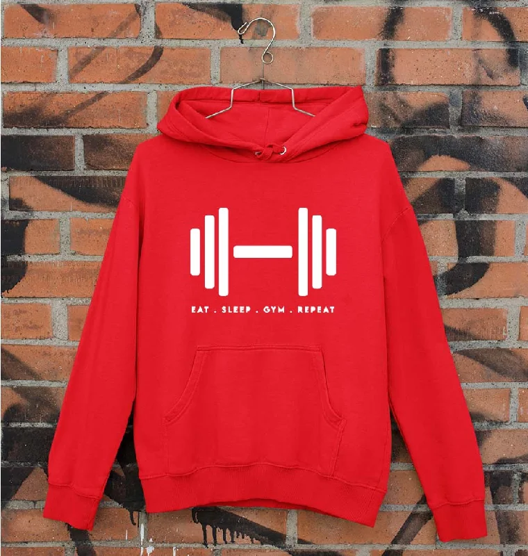 Gym Unisex Hoodie for Men/Women Hoodie with Contrast Stitching Detailed Premium