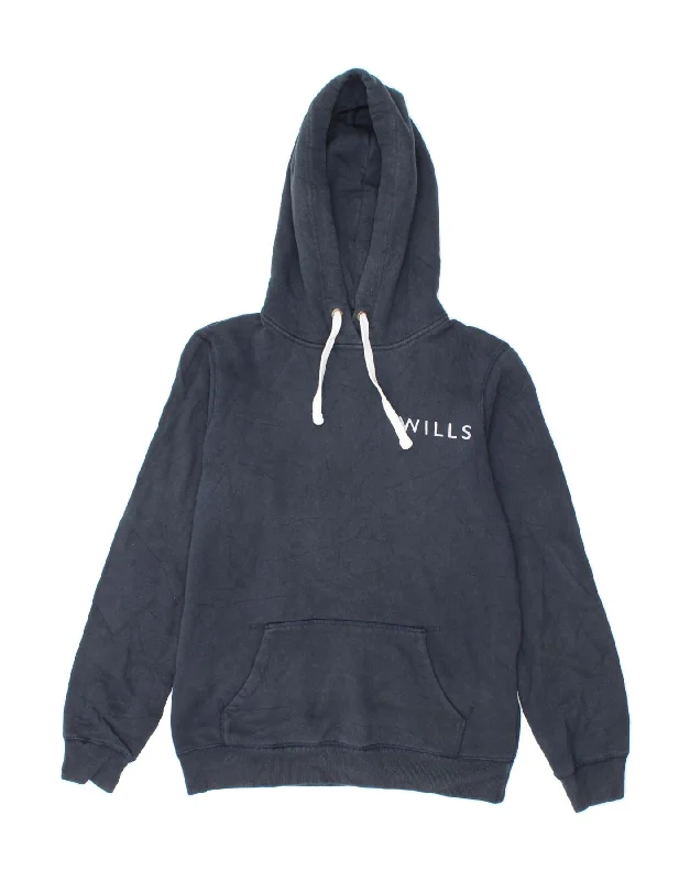 JACK WILLS Womens Graphic Hoodie Jumper UK 8 Small Navy Blue Cotton Hoodie with Turtle Neck Cozy Winter JACK WILLS Womens Graphic Hoodie Jumper UK 8 Small Navy Blue Cotton Hoodie with Turtle Neck Cozy Winter