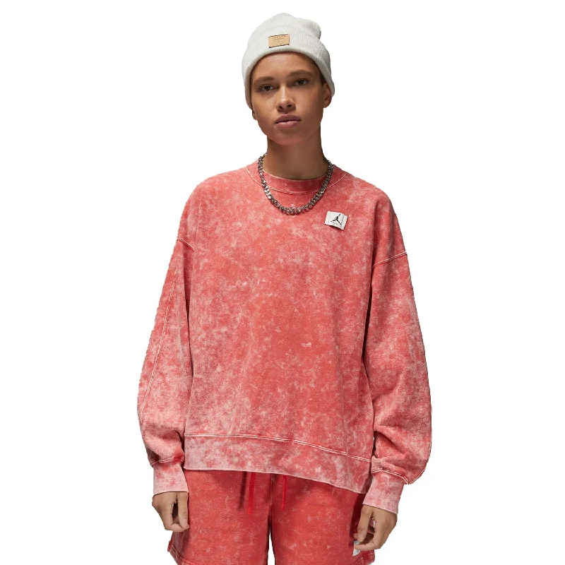 Jordan Flight Washed Crewneck Women's Sweatshirt Lobster Hoodie with Tied Waist Feminine Flattering Jordan Flight Washed Crewneck Women's Sweatshirt Lobster Hoodie with Tied Waist Feminine Flattering