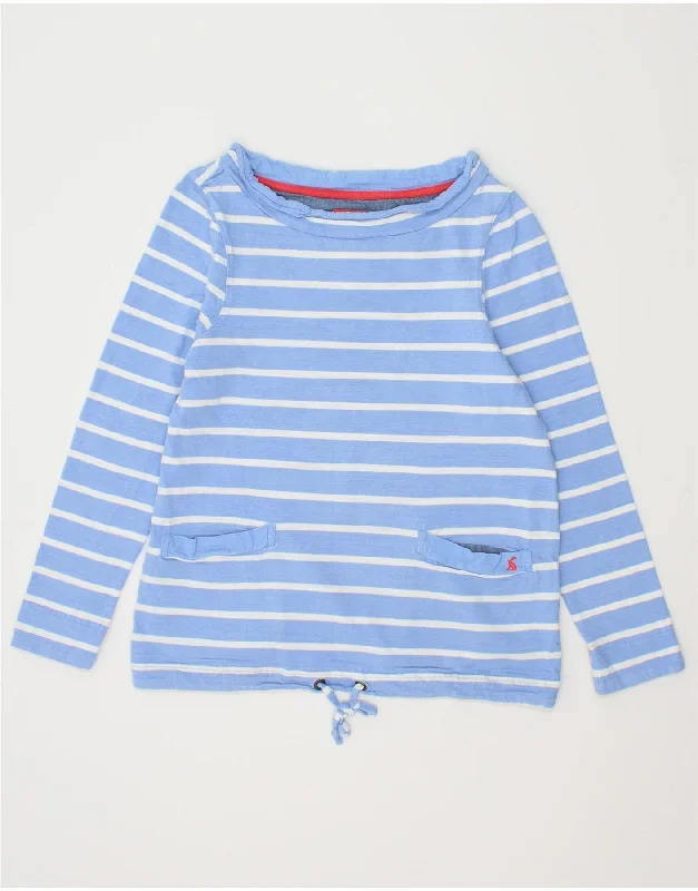 JOULES Womens Sweatshirt Jumper UK 10 Small Blue Striped Cotton Hoodie Dress Longline Feminine JOULES Womens Sweatshirt Jumper UK 10 Small Blue Striped Cotton Hoodie Dress Longline Feminine