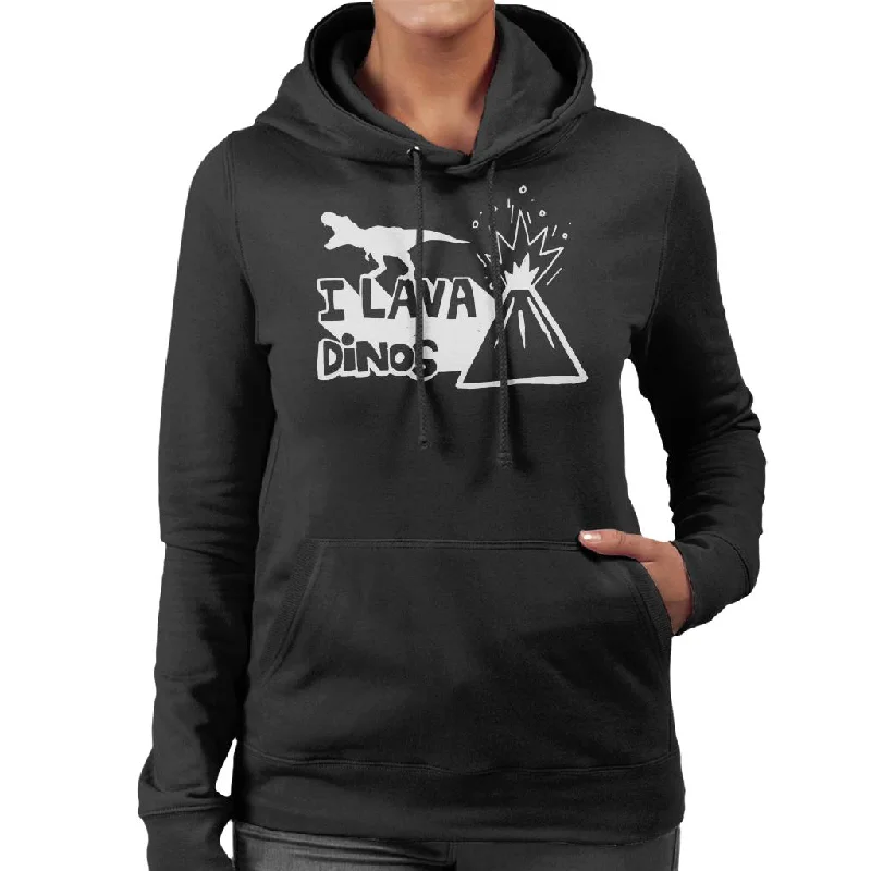Jurassic World Fallen Kingdom I Lava Dinos Women's Hooded Sweatshirt Hoodie with Back Slit Movement Comfort Jurassic World Fallen Kingdom I Lava Dinos Women's Hooded Sweatshirt Hoodie with Back Slit Movement Comfort