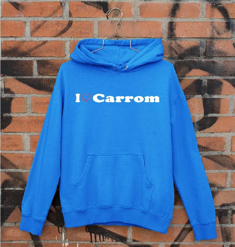 Love Carrom Unisex Hoodie for Men/Women Hoodie with Button Classic Timeless