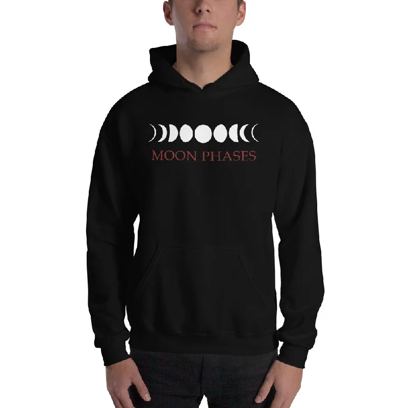 Lunar Moon Phases Waxing Waning New Full Moon Unisex Hoodie Sweatshirt Hoodie with Longline Fit Extended Stylish Lunar Moon Phases Waxing Waning New Full Moon Unisex Hoodie Sweatshirt Hoodie with Longline Fit Extended Stylish