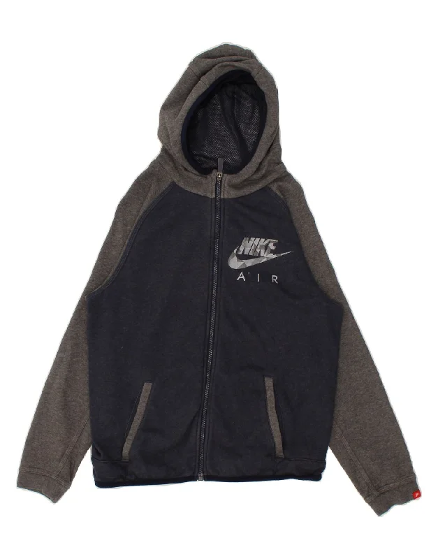 NIKE Boys Graphic Zip Hoodie Sweater 12-13 Years Large Navy Blue Hoodie with Oversized Fit Loose Comfortable NIKE Boys Graphic Zip Hoodie Sweater 12-13 Years Large Navy Blue Hoodie with Oversized Fit Loose Comfortable