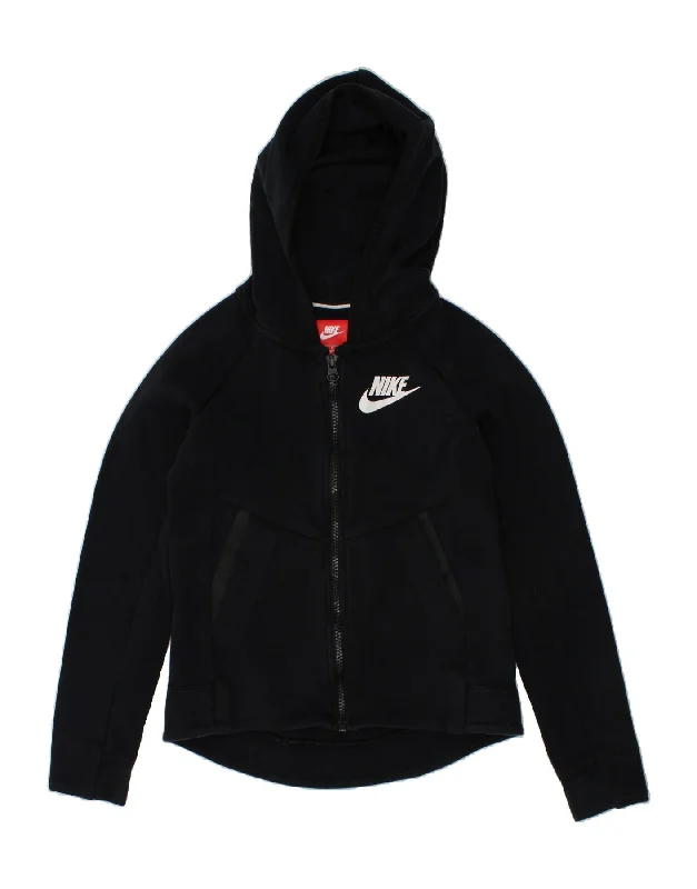 NIKE Boys Graphic Zip Hoodie Sweater 8-9 Years Small Black Cotton Hoodie with Crew Neck Simple Timeless NIKE Boys Graphic Zip Hoodie Sweater 8-9 Years Small Black Cotton Hoodie with Crew Neck Simple Timeless