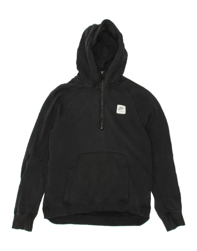 NIKE Mens Air Max Graphic Hoodie Jumper Medium Black Cotton Hoodie with Hem Ribbing Snug Secure NIKE Mens Air Max Graphic Hoodie Jumper Medium Black Cotton Hoodie with Hem Ribbing Snug Secure