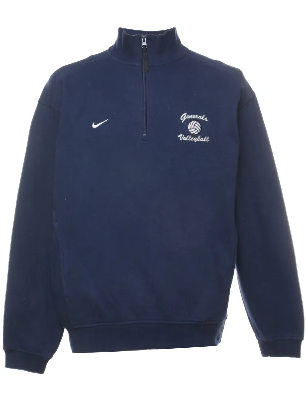 Nike Quarter Zip Volleyball Sports Sweatshirt - S Hoodie with Turtle Neck Cozy Winter