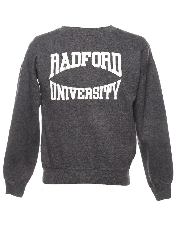 Radford University Printed Sweatshirt - S Hoodie with Strings Custom Fit Adjustable