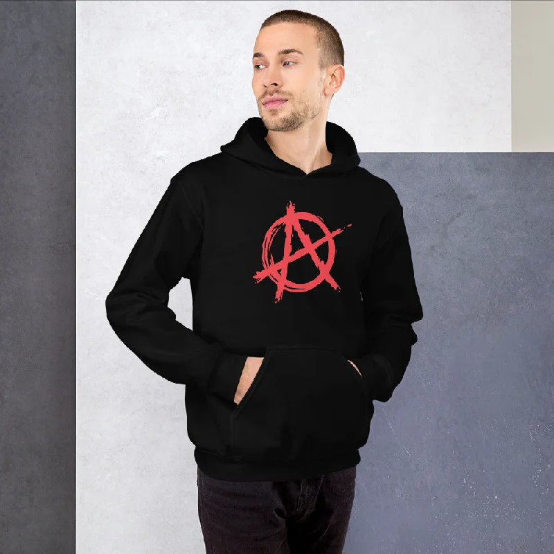 Red Anarchy is Order Symbol Punk Rock Unisex Hoodie Sweatshirt Oversized Hoodie Comfort Casual Red Anarchy is Order Symbol Punk Rock Unisex Hoodie Sweatshirt Oversized Hoodie Comfort Casual