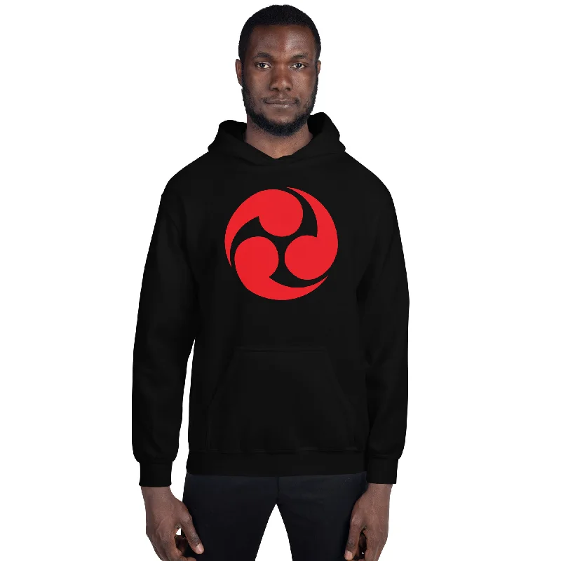 Red Tomoe Mitsudomoe Japanese Symbol Anime Unisex Hoodie Sweatshirt Hoodie with Elastic Cuffs Stretchable Comfortable Red Tomoe Mitsudomoe Japanese Symbol Anime Unisex Hoodie Sweatshirt Hoodie with Elastic Cuffs Stretchable Comfortable