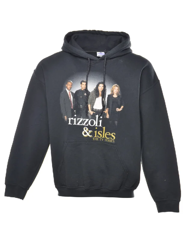 Rizzoli & Isles Printed Hoodie - L Hoodie with Velcro Closure Adjustable Secure